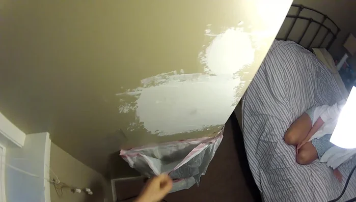 Apply a second layer of joint compound, again feathering the edges. Let it dry completely.