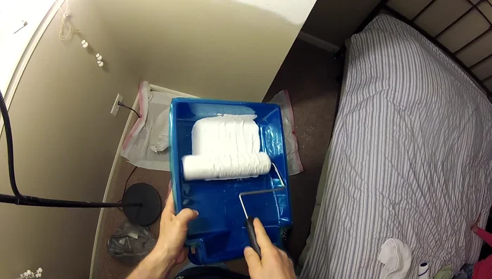 Apply primer to the repaired area.