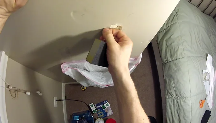 Clean the hole and surrounding area.