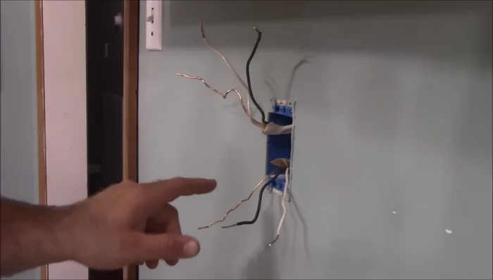 Identify the line and load wires (hot and neutral). If unsure, carefully turn power back on (with extreme caution!) and use a voltage tester to determine which wires are hot.