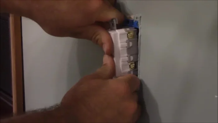 Replace the receptacle cover.