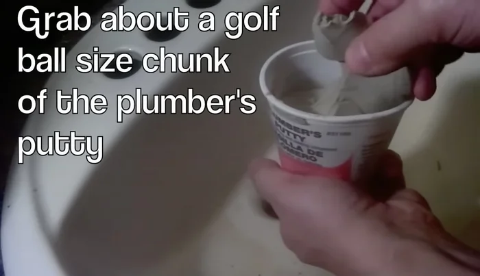 Insert the new drain assembly into the sink and tighten.