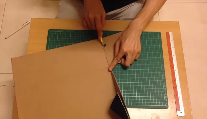 Cut out the tabs and slots.