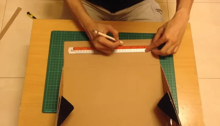 Cut out the tabs and slots.