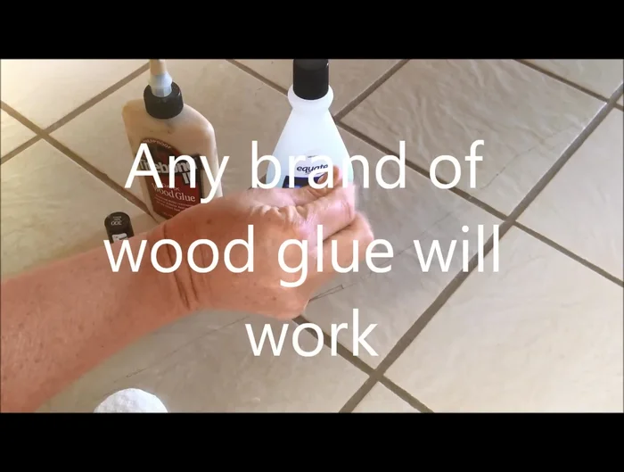 Fill the crack with wood glue. Apply liberally, especially for larger cracks or deep chips, allowing the glue to expand and contract with the house.
