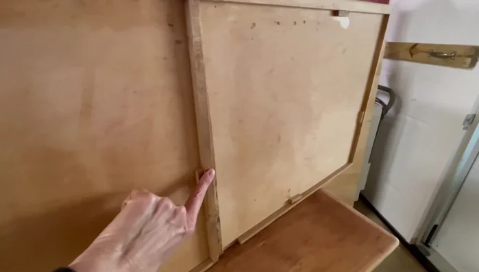 Replace the top molding with 1x4 boards for a cleaner look.