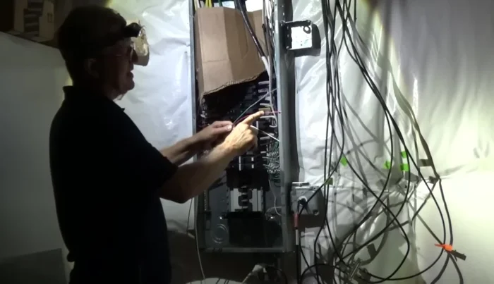 Connect the wires to the GFCI's line side (hot to brass, neutral to silver, ground to green).