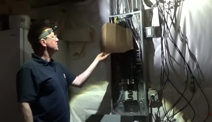 Turn the main breaker back on.