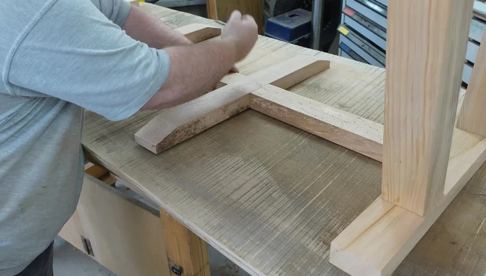 Drill holes for threaded inserts using a drill press.