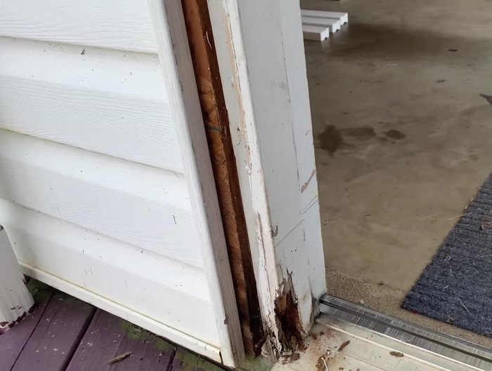 Remove the remaining damaged wood.