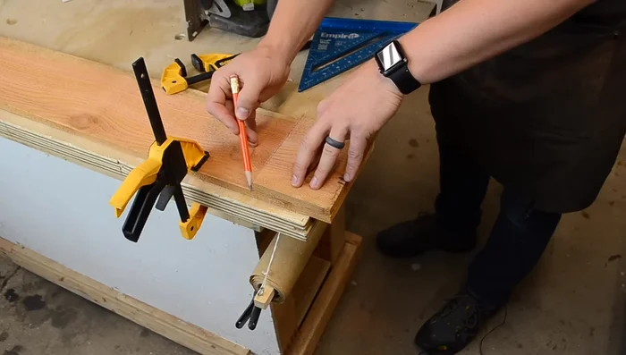 Cut out the second side using the first as a template to ensure identical height.