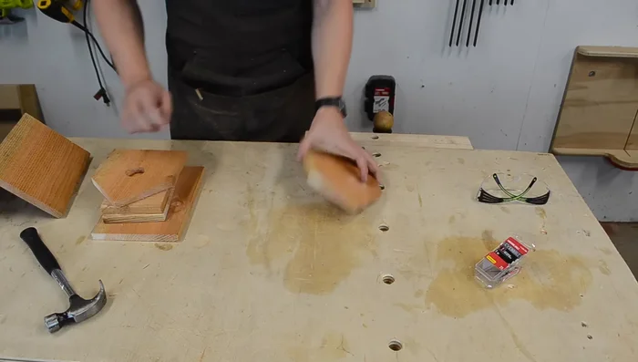 Attach the sides to the back of the house, ensuring the bottom is flush.