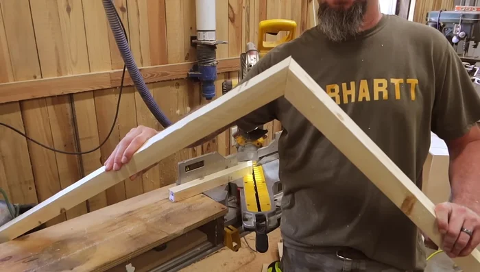 Install false front truss.