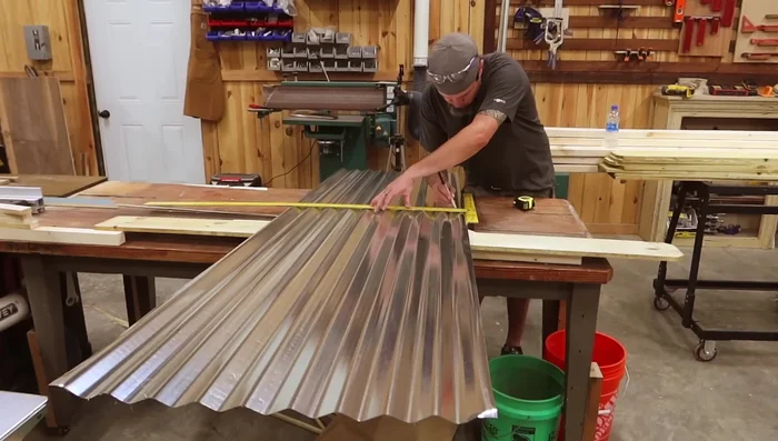 Install ridge cap (drip edge).