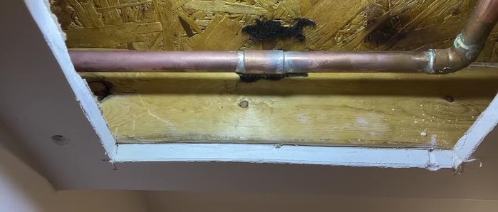 Turn on the water and check for leaks.