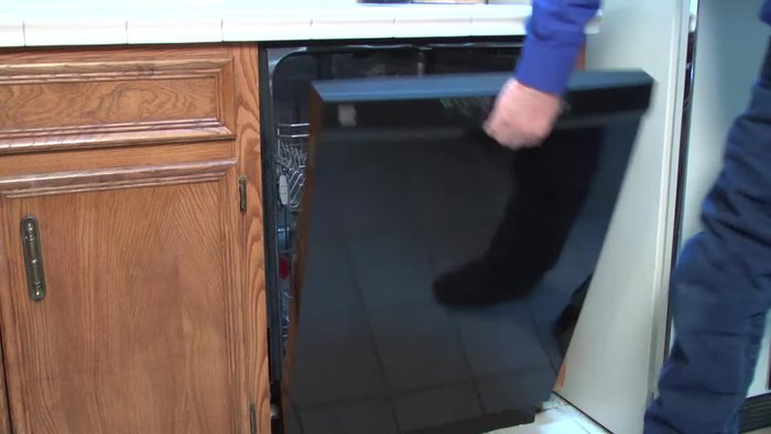 Check the door gasket/seal for tears or missing pieces. Replace if necessary.