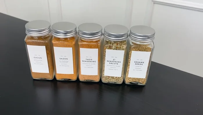 Add spices and labels.