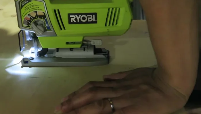 Cut the wood pieces according to the measurements: Two 11.25" x 10.5", two 11.25" x 4.5", and two 3.5" x 10.5".