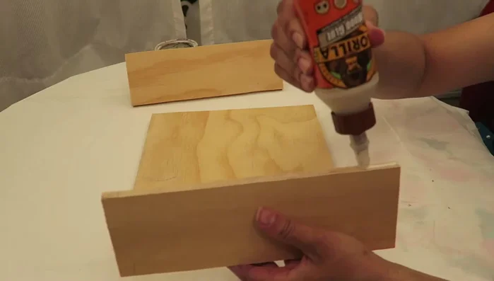 Nail the pieces together using a nailer (or drill).
