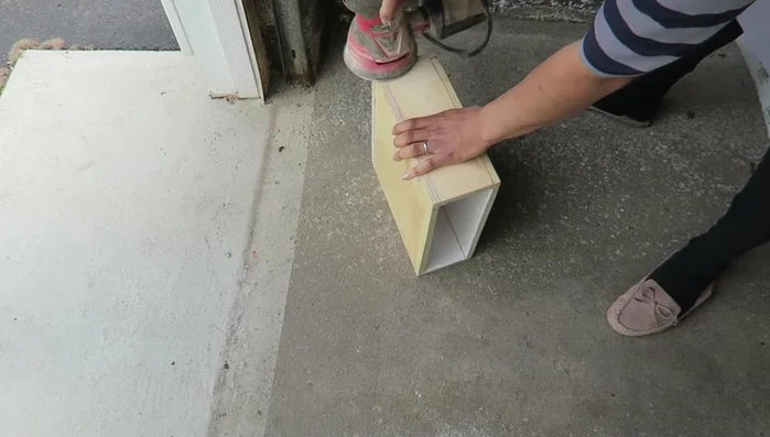 Sand all the edges and corners to remove any sharp edges.