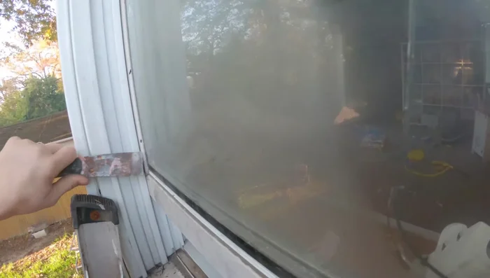 Clean the window frame. Remove any remaining silicone or debris from the window frame using a razor blade (wear gloves!).