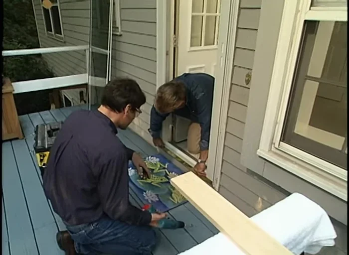 Reinstall the door closer pin and latch set.