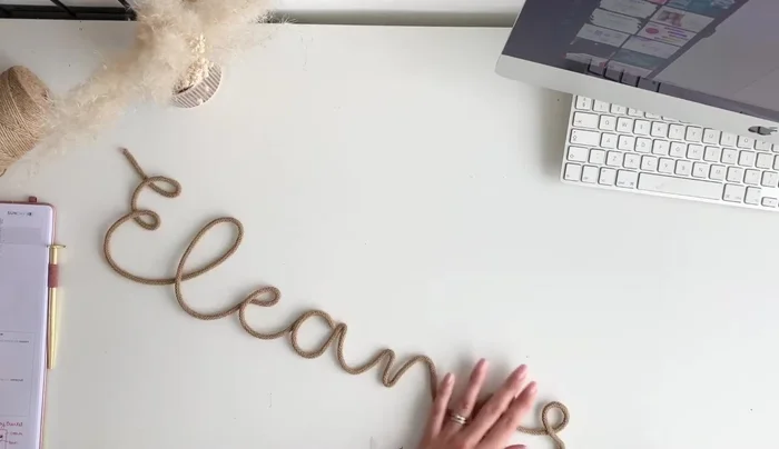 Cut away any excess cord.