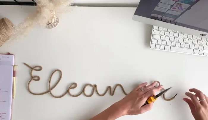 Cut away any excess cord.