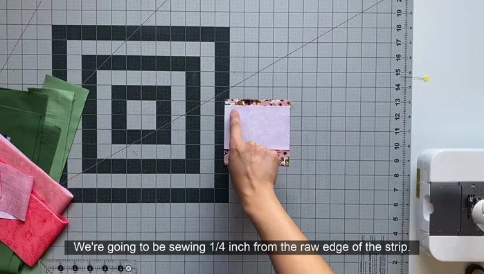 Edge stitch along the folded edge to secure the seam.