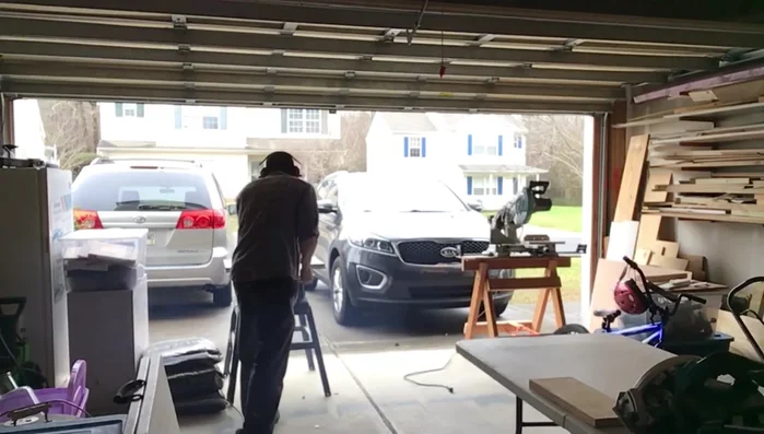 Install the faux beam, ensuring a tight fit between the beam and the surrounding structure. This is easier if you approach the installation from an angle rather than straight on.