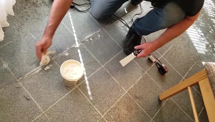 Wipe off excess adhesive with a damp (not wet) rag.