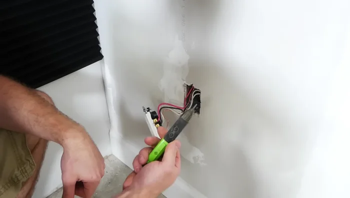 Verify power is off using a non-contact voltage tester.