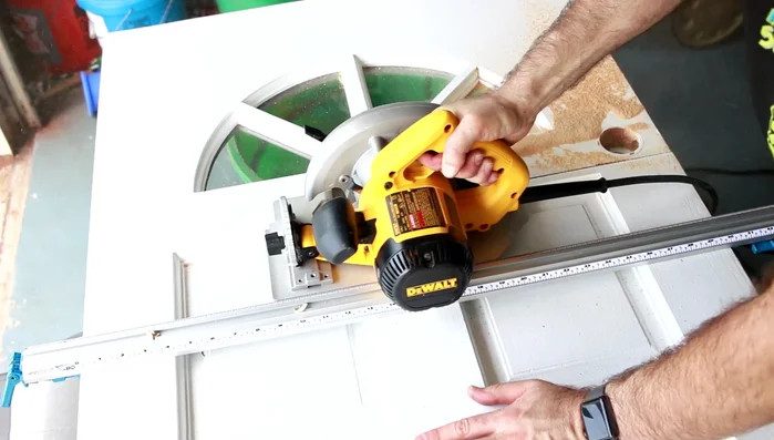 Remove hardware from the second door.