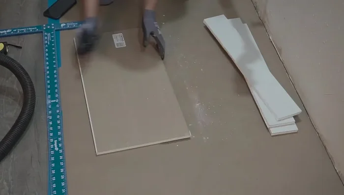 Cut and install pieces of drywall around the window, ensuring they sit slightly behind the main wall to avoid a bulky finish.