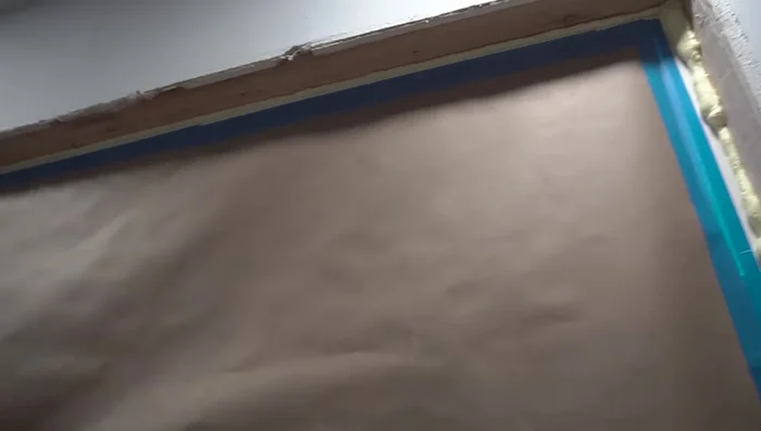 Trim excess cured foam with a utility knife.