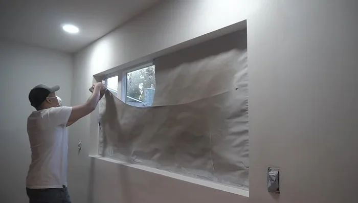 Remove masking tape while the texture is still wet to prevent damage.