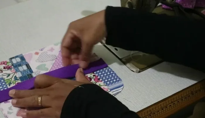 Sew the piping (optional: wrap with synthetic leather tape).