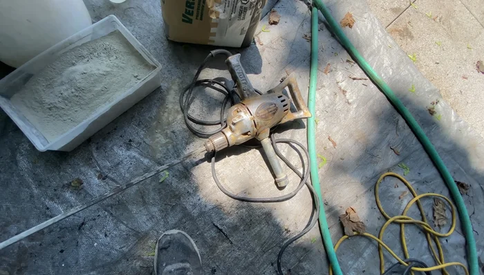 Mix the thinset according to the manufacturer's instructions.