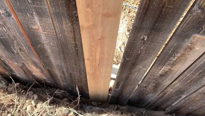 Position the new picket, ensuring it's level and aligned with the existing pickets.