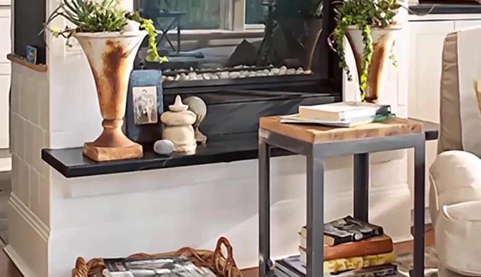 Use Weathered or Chiseled Timber for Mantels