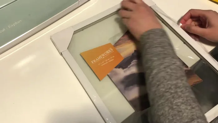 Place the finished artwork into your chosen frame.