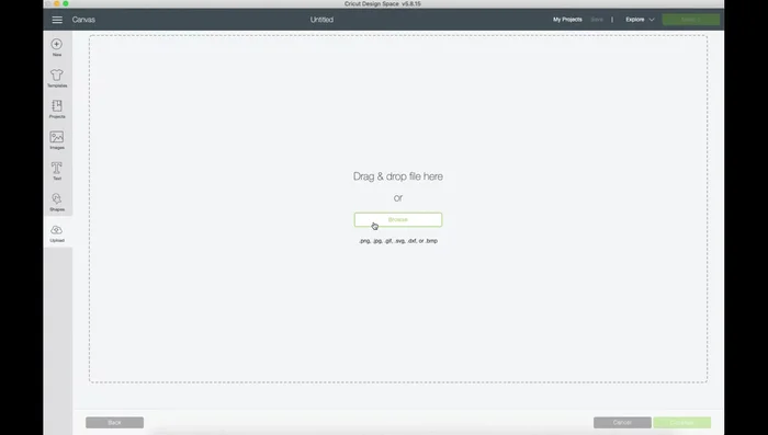 Save the artwork as JPEG files and upload them into Cricut Design Space.