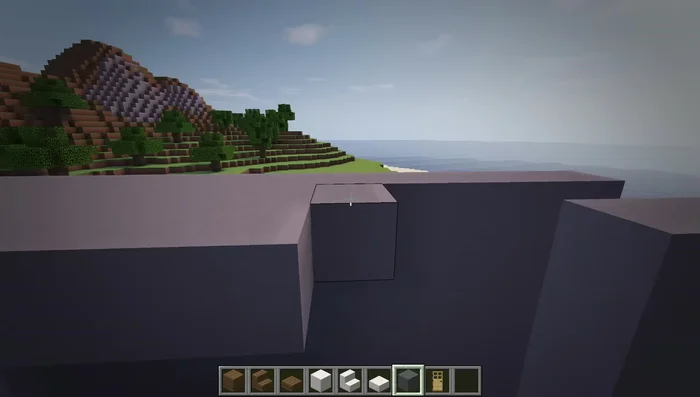 Add a layer of cyan clay along the top row of the walls and black stained glass panes in the gaps between the walls.