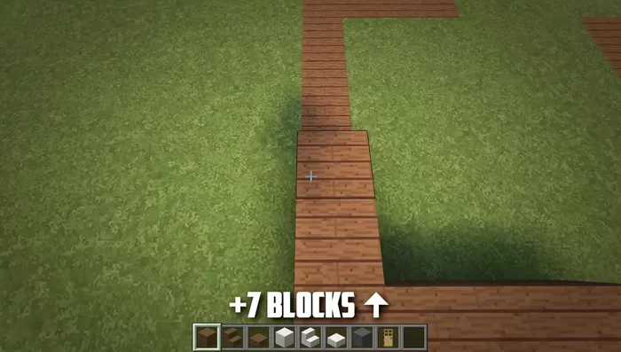 Raise parts of the foundation to create walls.