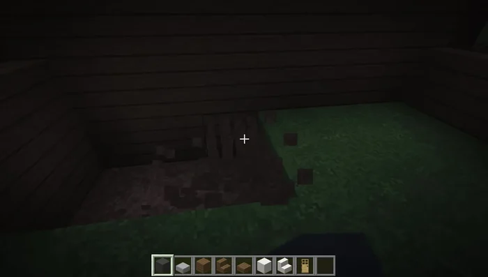 Replace the interior grass with gray wool (or any block of your choice).