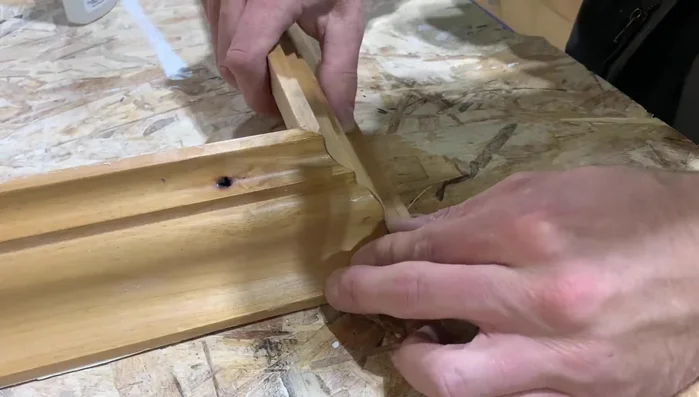 Attach molding using CA glue and activator.