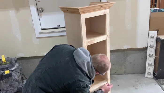 Paint or stain the cabinet.