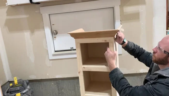 Paint or stain the cabinet.