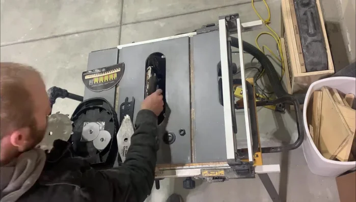 Apply glue to cabinet sides and shelf joints, ensuring full contact. Clamp firmly.