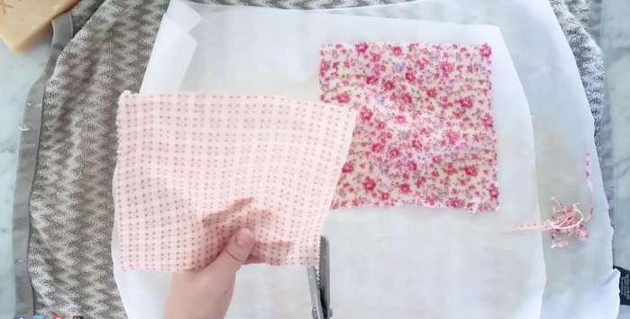 Trim the edges with pinking shears.